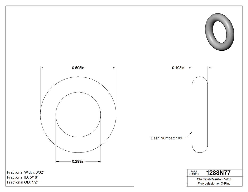 Technical drawing - 1288N77